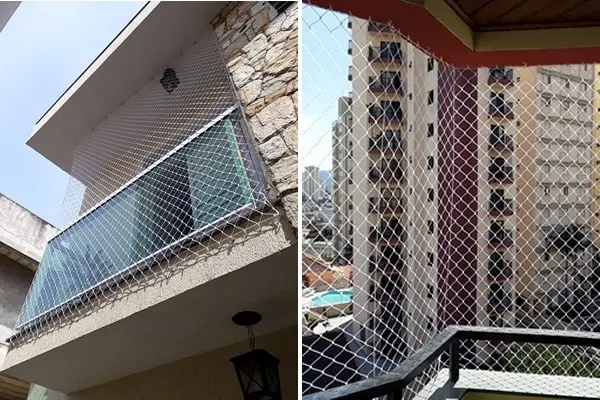 Redes de proteção na Vila Osasco